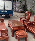 Hình ảnh: Bộ Bàn Ghế Quốc  Voi  Cột 12(Gỗ Hương Vân)