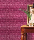 Hình ảnh: Xốp đá dán tường màu tím đậm