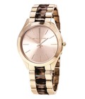 Hình ảnh: Đồng hồ nữ Michael Kors Women s Slim Runway Watch, Rose Gold/Tortoise/Blush, One Size