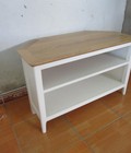 Hình ảnh: Kệ tivi góc gỗ sồi màu trắng đỉnh sồi