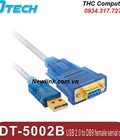 Hình ảnh: Card chuyển đổi USB to RS232 DB9 Dtech DT-5002B giá tốt