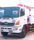 Hình ảnh: Xe hino 3 chân fl8 gắn cẩu unic 340 tải 14 tấn, thùng 6.8m