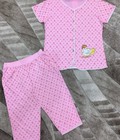 Hình ảnh: Bộ mặc nhà xuân hè thun cotton, quần lửng viền ren 105k/bộ