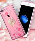 Hình ảnh: Combo ốp lưng Iphone 7 Plus LT TPU đính đá móc treo