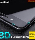 Hình ảnh: Dán kính cường lực full màn hình Iphone 7 Plus Smart Devil 3D