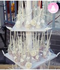 Hình ảnh: Bánh cưới Bon Bon update mẫu bánh cưới cakepop, tháp bánh cưới cakepop vintage.