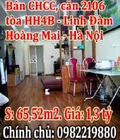 Hình ảnh: Cần bán CHCC, căn 2106 tòa HH4B Linh Đàm Hoàng Mai Hà Nội