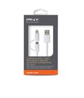 Hình ảnh: Cáp sạc cho điện thoại 2 trong 1 Micro USB and Apple Lightning Charge and Sync Cable