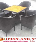 Hình ảnh: bàn ghế cà phê nhựa giả mây