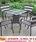 Hình ảnh: bàn ghế cafe nhựa giả mây thanh lý!