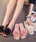 Hình ảnh: Dép bệt nơ hoa cho hè thêm xinh