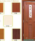 Hình ảnh: Cửa nhựa giả gỗ Y@DOOR YB-55