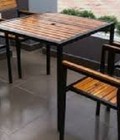 Hình ảnh: Bàn ghế gỗ xếp quán cà phê tai TP Hồ Chí Minh