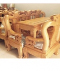 Hình ảnh: Bộ bàn ghế quốc đào gỗ sồi nga