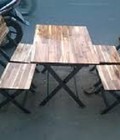 Hình ảnh: Cần bán 75 bộ bàn ghế gỗ xếp giá gốc