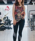 Hình ảnh: Quần legging dài họa tiết chấm bi Đen