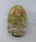 Hình ảnh: Mặt phật Đại nhật Như Lai đá Canxedon dài 4,8 x 3,1 cm