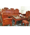 Hình ảnh: Bộ bàn ghế Như Ý Voi gỗ hương đỏ