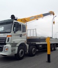 Hình ảnh: Xe tải cẩu Thaco Auman C34 gắn cẩu Soosan 10 tấn tải trọng 12.9 tấn.