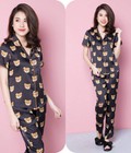 Hình ảnh: đồ bộ pijama lụa thái cao cấp