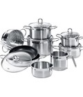Hình ảnh: Bộ nồi inox 18/10 Silit Diamant 10 món hàng nội địa Germany