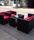 Hình ảnh: Sofa nhựa giả mây cần thanh lý giá rẻ nhất