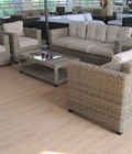 Hình ảnh: Bàn ghế sofa nhựa giả mây thanh lý