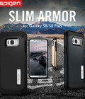 Hình ảnh: Ốp lưng Galaxy S8 Plus Spigen Slim Armor chống sốc usa dán lưng Carbon