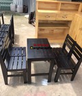 Hình ảnh: Bàn ghế cafe pallet gỗ thông