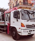 Hình ảnh: Xe chở kính hino gắn cẩu unic, soosan