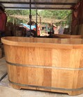 Hình ảnh: Bồn tắm gỗ sồi