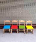 Hình ảnh: Ghế gỗ nguyên chất tự nhiên 100% bóng mịn sặc sỡ nhiều màu để chọn 200 ngàn