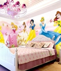 Hình ảnh: Vẽ tranh tường phòng bé theo mẫu tranh công chúa Disney đẹp, dễ thương