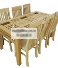 Hình ảnh: Bàn ghế ăn 6 ghế gỗ sồi Nga EPA-121