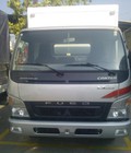 Hình ảnh: Bán xe tải Fuso Canter 7.5 4.5T màu trắng, thùng kín có khuyến mãi
