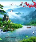 Hình ảnh: tranh thác nước 3d