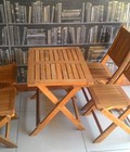 Hình ảnh: Bàn ghế gỗ cafe cóc 