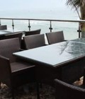 Hình ảnh: Bộ Bàn Ghế Mây Cafe Cũ Giá Rẻ - Mua bàn ghế cũ