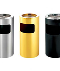 Hình ảnh: Thùng rác trang trí, thùng đựng rác inox có gạt tàn GPX 12A