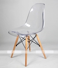 Hình ảnh: Ghế nhựa trong chân gỗ đan Eames MKC-J1D