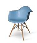 Hình ảnh: Ghế nhựa có tay chân gỗ đan Eames MKC-JM6