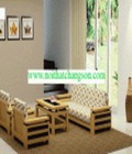 Hình ảnh: Sofa gỗ sồi nga đêm nỉ 9