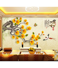 Hình ảnh: Tranh dán tường 3D cành mai vàng 1 H92
