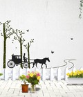 Hình ảnh: Decal dán tường xe ngựa PK126