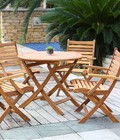 Hình ảnh: Bàn ghế ngoài trời gỗ tự nhiên GNT004