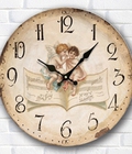 Hình ảnh: Đồng hồ gỗ treo tường đôi thiên thần DHG02