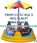 Hình ảnh: mâm quay 5 con ngựa có dù DQ01