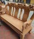 Hình ảnh: Bộ bàn ghế giả cổ trạm quốc đào gỗ gõ đỏ cột 12