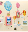 Hình ảnh: Khung ảnh gỗ thông treo tường khinh khí cầu KAT28