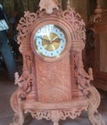 Hình ảnh: Cây Đồng Hồ Để Bàn, Gỗ Hương Đỏ , KT : cao 74, dài 43, sâu 1